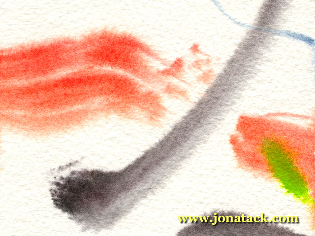 Detail from watercolour: 0h2-4.