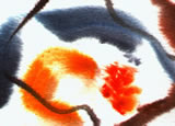 Detail from watercolour painting: b3-4.