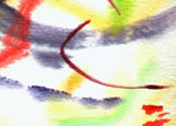 Detail from watercolour painting: o1-4.