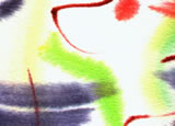 Detail from watercolour painting: o3-4.
